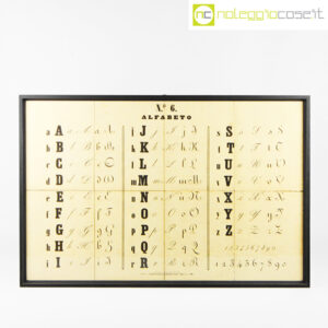 Alfabeto tavola didattica antica