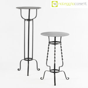 Alzate porta vasi in metallo nero