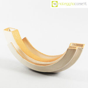 Amedeo Fiorese vaso curvo bianco e cotto