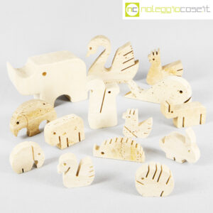 Animali in travertino set 14 pz
