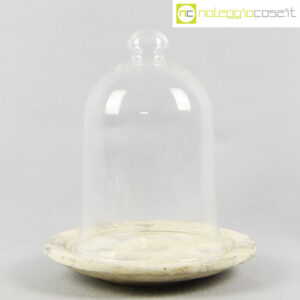 Campana in vetro con piatto