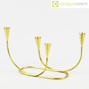 Candelabro Decò in ottone