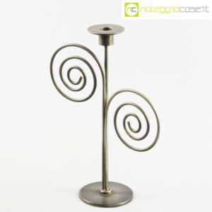 Candeliere con spirali in metallo