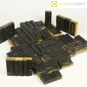 Caratteri tipografici in legno set 01