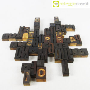 Caratteri tipografici in legno set 02