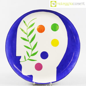 Piatto "Pensiero..." Mimmo Paladino