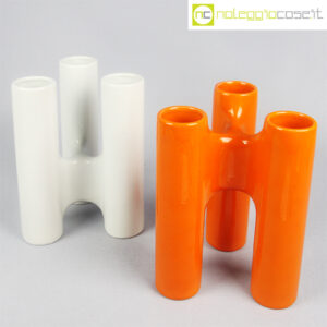 Ceramica componibile bianco arancio