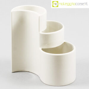 Ceramiche Brambilla vaso a spicchi bianco
