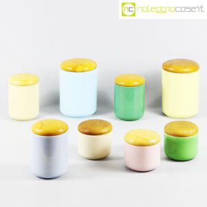 Ceramiche Pozzi set barattoli pastello 01