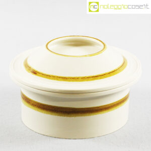 Ceramiche Pozzi biscottiera decori ocra