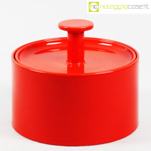 Ceramiche Pozzi biscottiera rossa