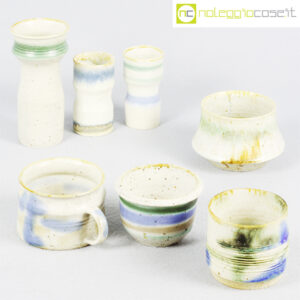 Ceramiche Pozzi vasi bianco serie Rustica