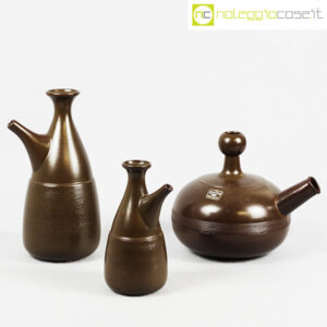 Ceramiche Pozzi tris brocche marroni