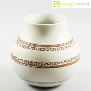 Ceramiche Pozzi vaso bianco con decori