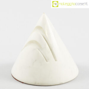 Cono porta lettere in marmo bianco