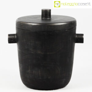 Contenitore porta ghiaccio in legno nero