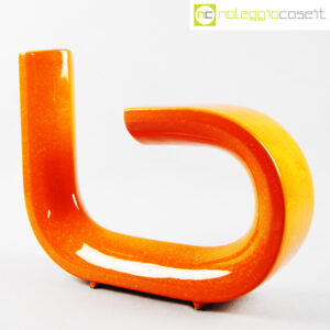 Cornovaso in ceramica arancione