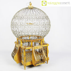 Gabbia voliera in legno e metallo