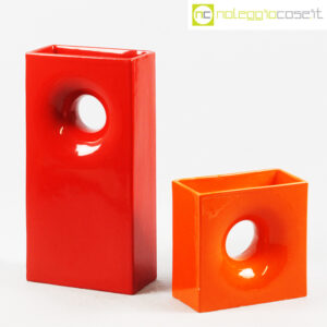 Gabbianelli coppia vasi colorati con foro