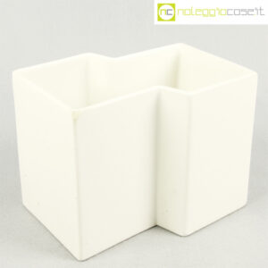 Gabbianelli vaso geometrico bianco