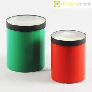 Kartell barattoli tondi verde e rosso