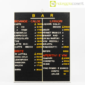 Listino prezzi da BAR vintage