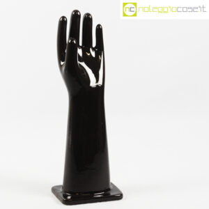 Mano in ceramica nero lucido