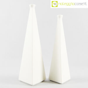 Milesi Ceramiche vasi a piramide bianchi