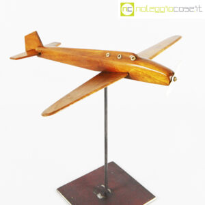 Modellino di aereo in legno con base