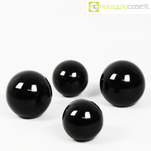 Nason Murano sfere in vetro nero