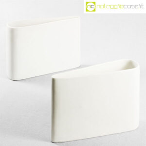 Parravicini Ceramiche vasi a spicchio bianchi