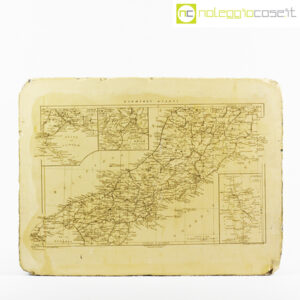 Pietra litografica mappa Italia Centrale