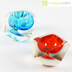 Posacenere sfaccettati in vetro di Murano