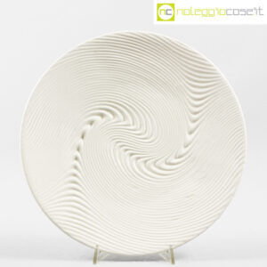 SIC Ceramiche piatto bianco a rilievo