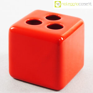 SICArt vaso cubo portapenne arancione
