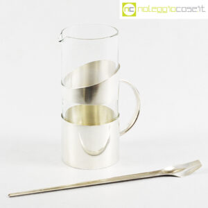 Sabattini brocca in vetro e metallo