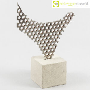 Scultura in griglia acciaio spazzolato