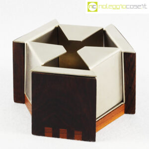 Stildomus posacenere legno e metallo Parisi