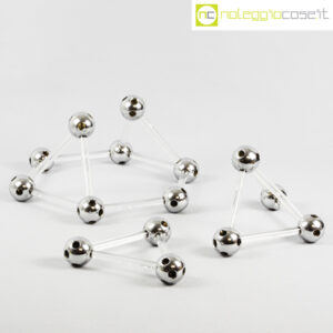 Struttura componibile in plexi e metallo