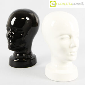 Teste in ceramica nero e bianco