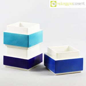 Vasi azzurro blu e bianco