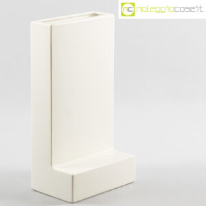 Vaso a L bianco in ceramica