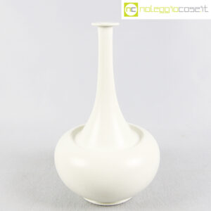 Vaso ceramica bianco a collo alto