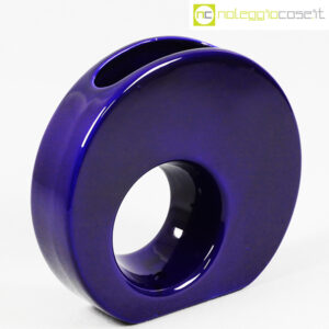 Vaso blu tondo con buco tondo