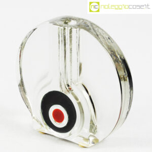 Vaso monofiore in vetro trasparente