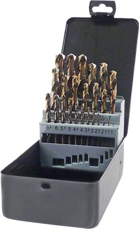 KIT PUNTE ELICOIDALI PER METALLO 25 pz