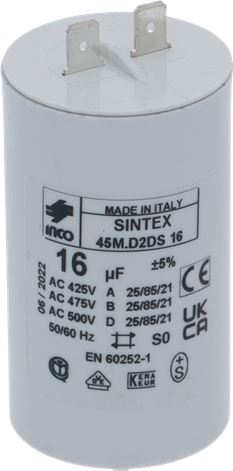 CONDENSATORE 16µF 450V 220/230/240V
