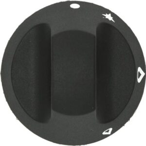 MANOPOLA NERA ø 66 mm SERIGRAFATA