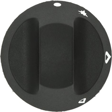 MANOPOLA NERA ø 66 mm SERIGRAFATA