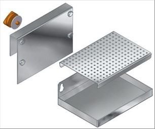 VASCHETTA COMPLETA ACCIAIO INOX VER/ESS